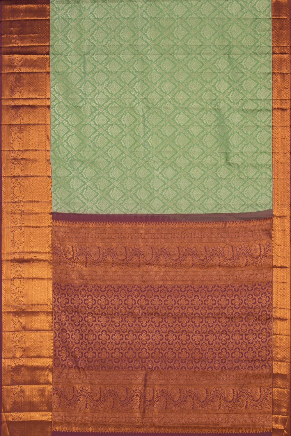 Image of Kanchipattu Brocade Green Saree